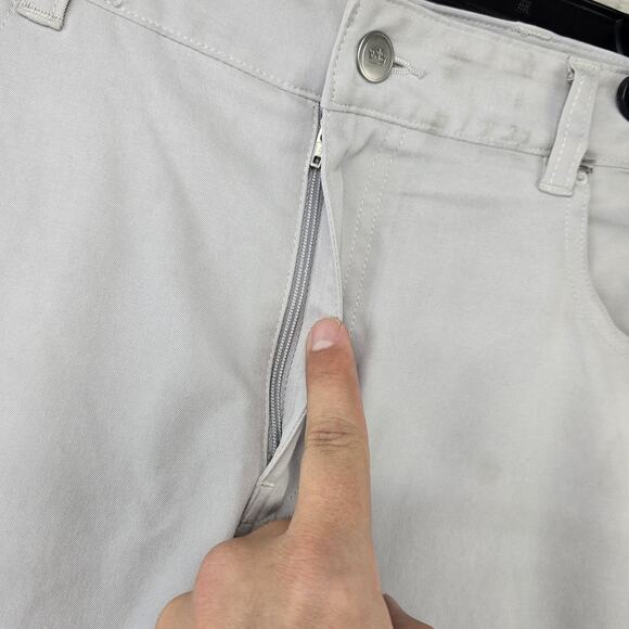 Peter Millar Pants Men’s 36x32 (Fits 38x31) Gray Golf 5 Pocket Stretch Chinos - Picture 3 of 16